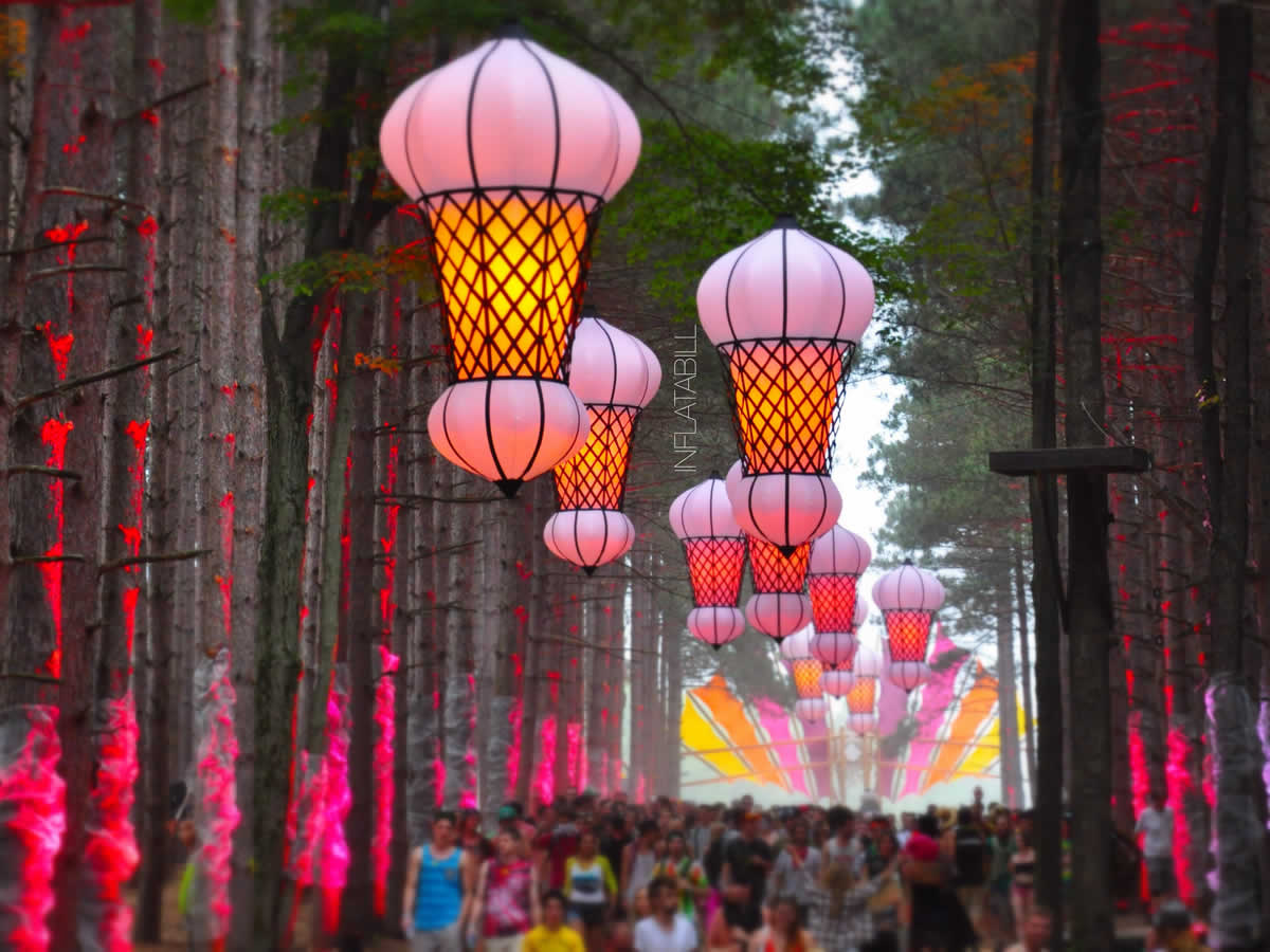 Electric Forest Corset Lanterns 2013